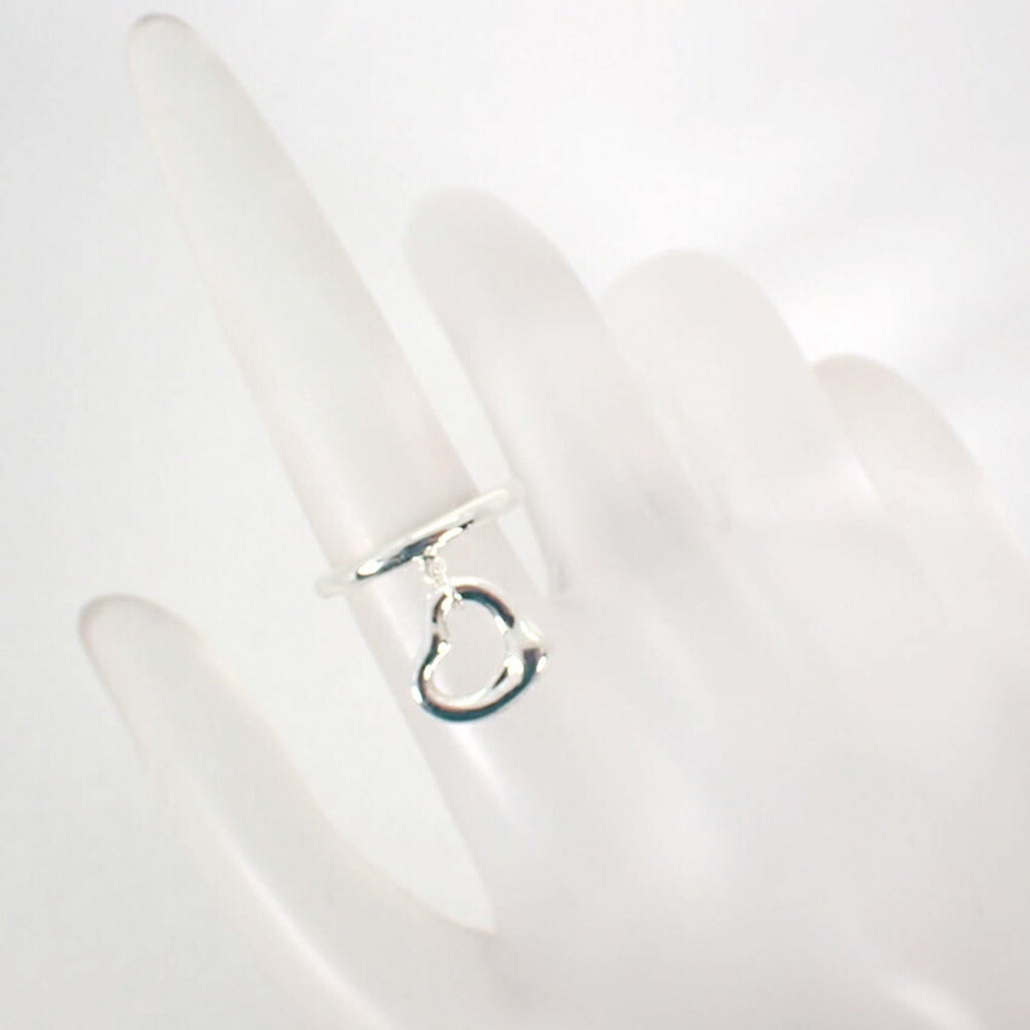 Tiffany 925 Heart Ring Size 7 J9-3