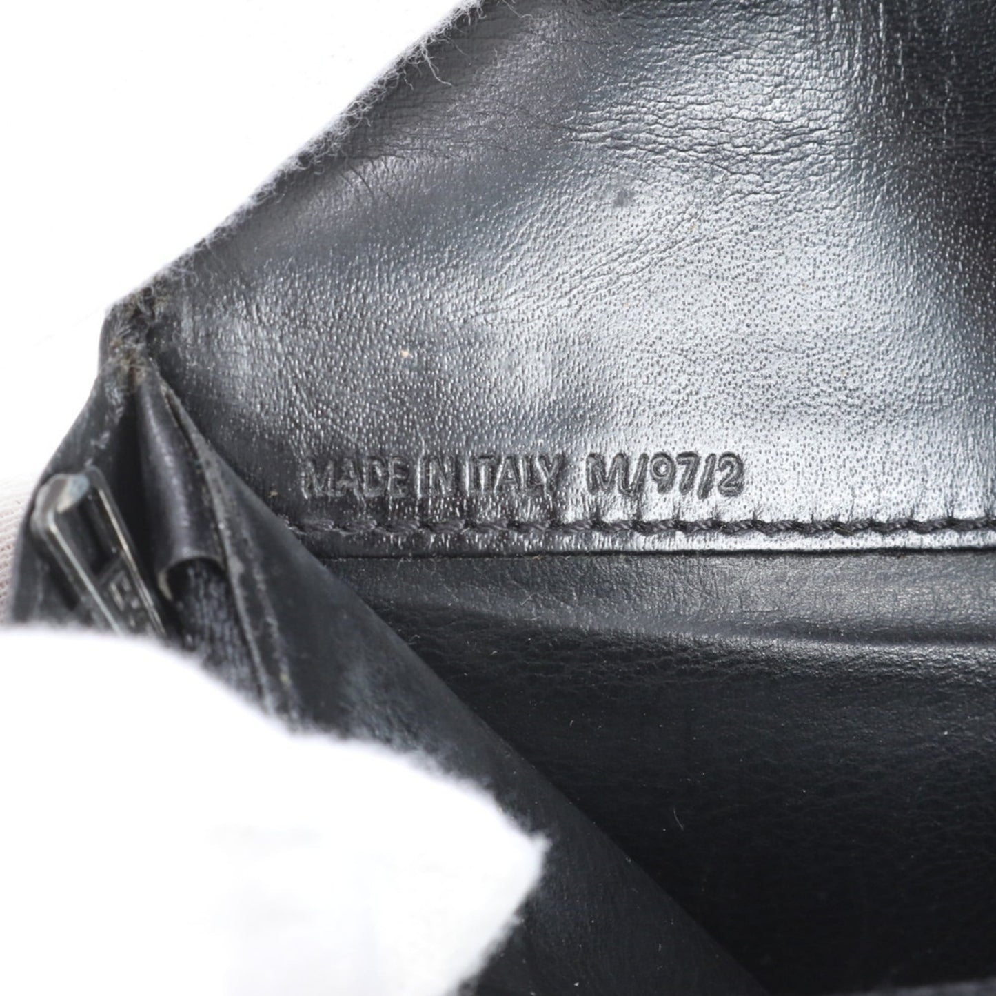 Celine Long Bi-Fold Leather Wallet with Coated Canvas