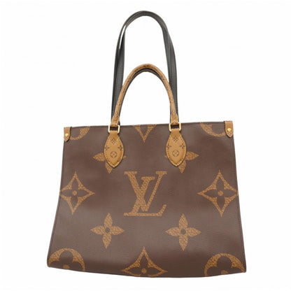 Louis Vuitton Monogram Giant Reverse On The Go Mm M45321 Brown 2-Way Bag