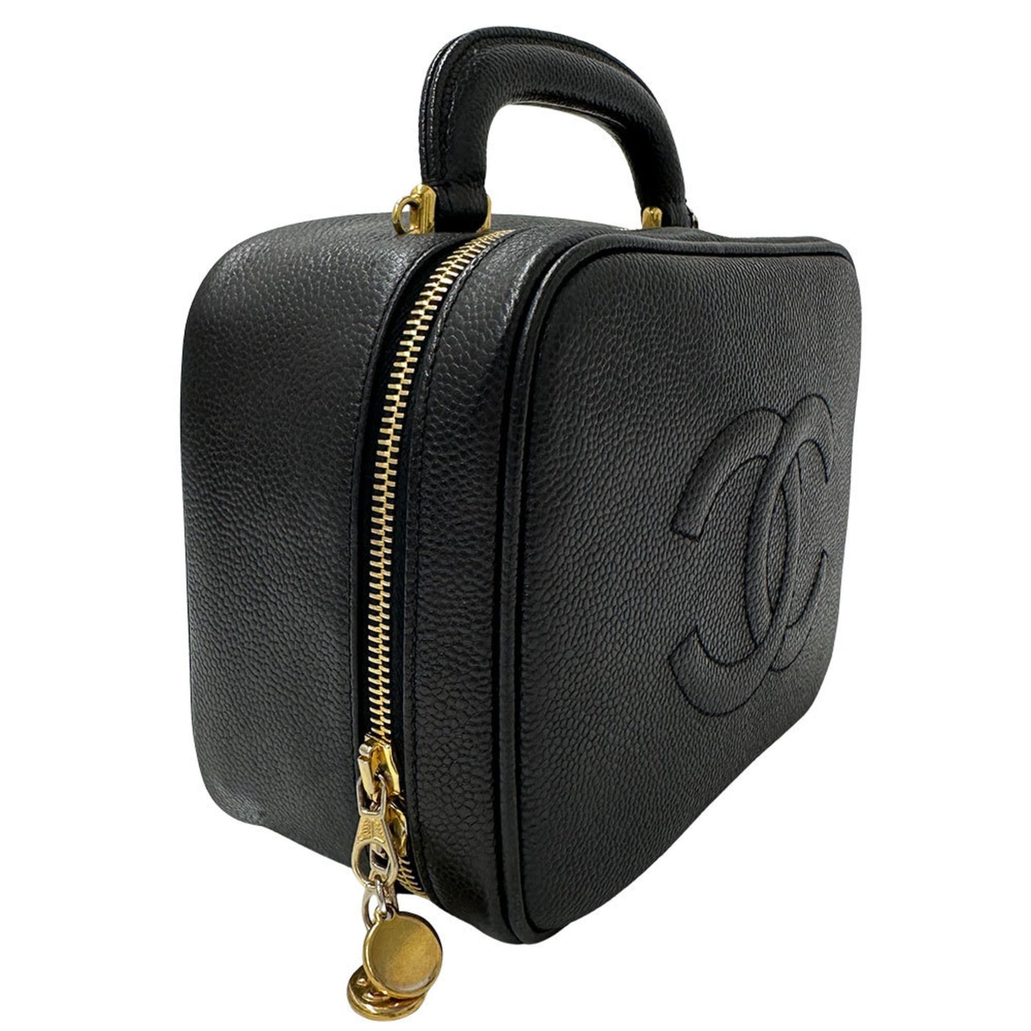 Chanel Matelasse Women'S Handbag In Black Leather With Gold Hardware