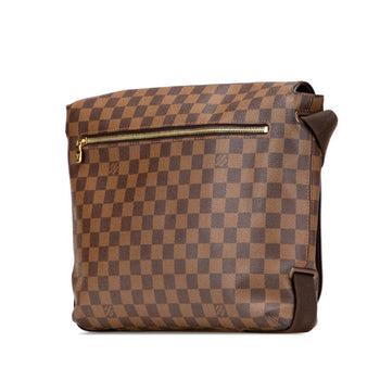 Louis Vuitton Damier Brooklyn Mm Crossbody Shoulder Bag N51211 Brown Leather