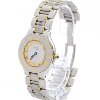 Cartier Must 21 Gold Plated Steel Quartz