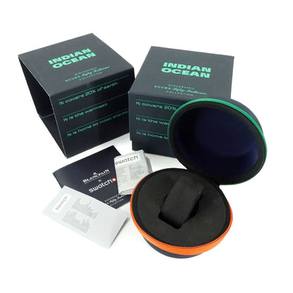 Swatch Blancpain X Fifty Fathoms Pacific Ocean So35I100 Men'S Watch With Date