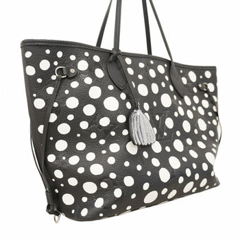 Louis Vuitton Tote Bag Monogram Empreinte Yayoi Kusama Neverfull Mm M46390 Noir Blanc