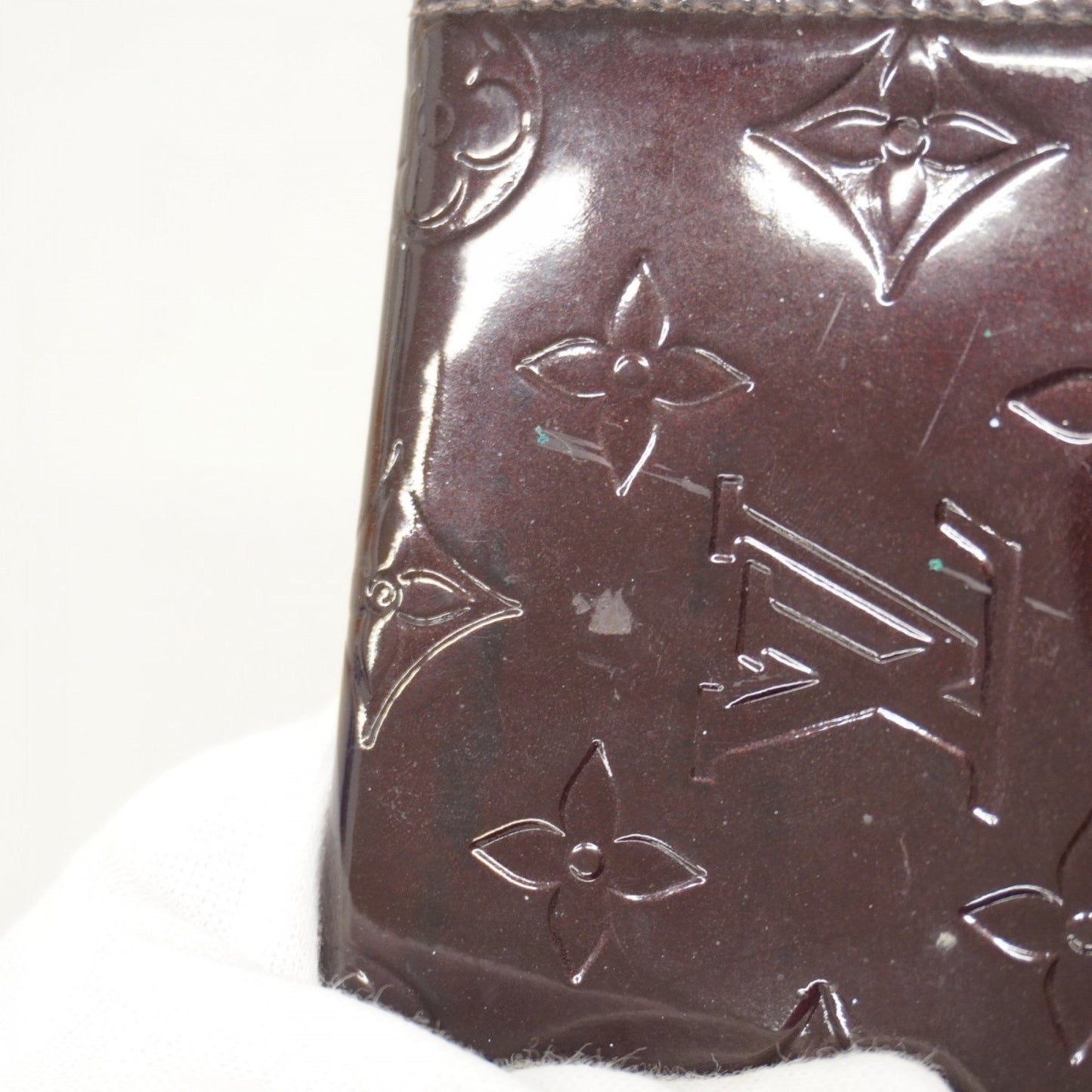 Louis Vuitton Vernis Envelope Carte De Visite Business Card Case M91409 Amaranth