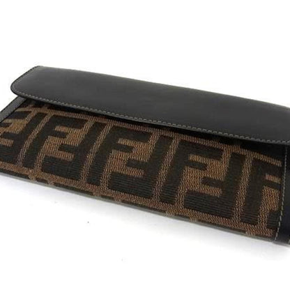 Fendi Zucca W Bifold Wallet 2804 01339 Brown