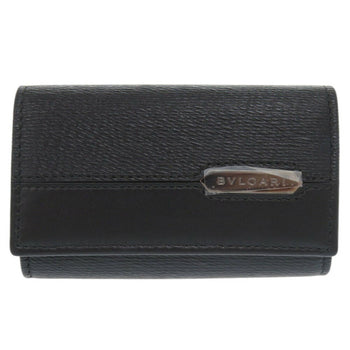 Unused Bvlgari Serpenti Scalie Man Leather Black Key Case