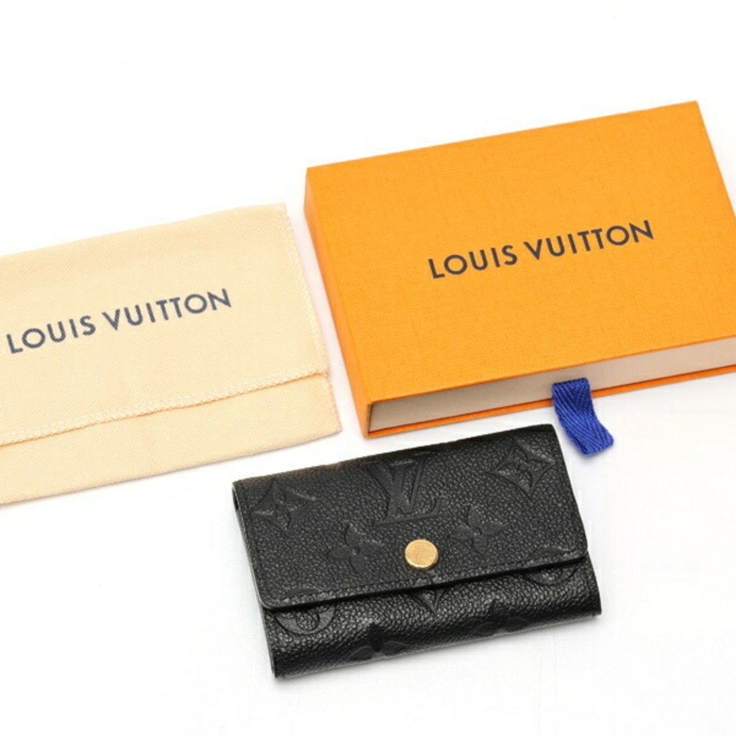 Louis Vuitton Multiclee 6 Key Case M64421 Monogram Empreinte Noir (Black) S-159426
