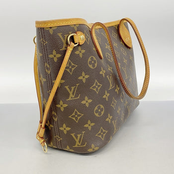 Louis Vuitton Monogram Neverfull Pm Tote Bag M41245 Brown Pivoine
