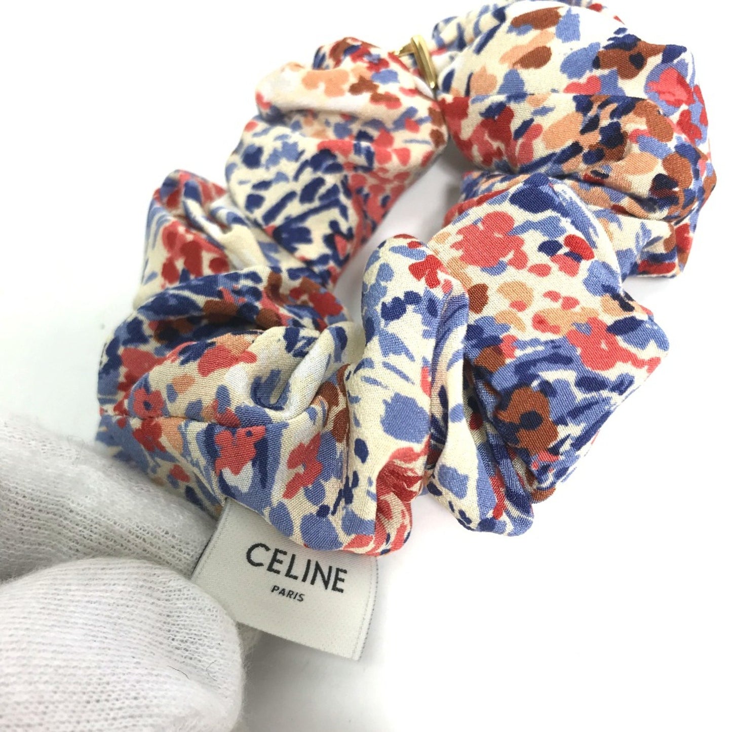 Celine Hair Accessories Hair Rubber Shush Red Beige