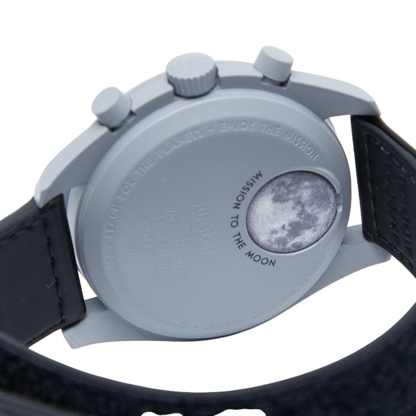 Omega X Swatch Moonswatch Mission To The Moon Watch So33M100 Quartz Movement Black Dial Ceramic