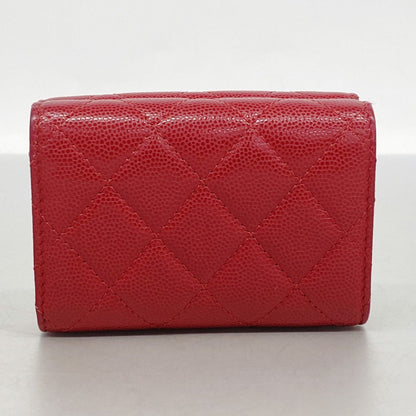 Chanel Matelasse Caviar Leather Tri-Fold Wallet