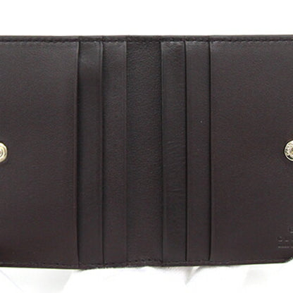 Gucci Card Case Micro Guccissima 352365 Dark Brown Leather Pass Business Holder Commuter