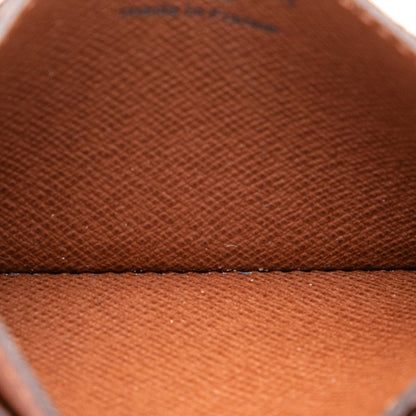 Louis Vuitton Monogram Porte Carte Sample Business Card Case/Card Case/Pass Case M61733 Brown