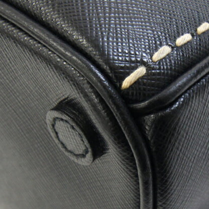 Prada Handbag B1801K Black Nylon Leather Stitching