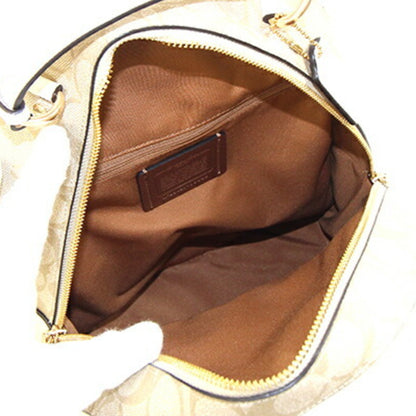 Coach Signature Jordan Backpack 76622 Ivory Beige Pvc Leather