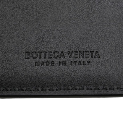 Bottega Veneta Maxi Intrecciato Cassette Business Card Case/Card Case/Pass Case In Black Leather