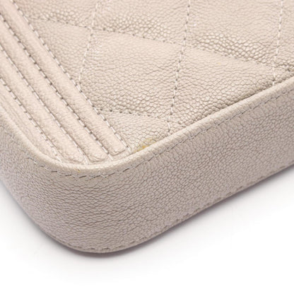 Chanel Boy Chanel Shoulder Bag In Grained Calfskin Leather