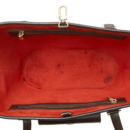 Louis Vuitton Damier Manosque Tote Bag N51121 Brown Leather