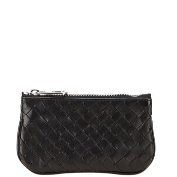 Bottega Veneta Intrecciato Wallet/Coin Case Black Leather