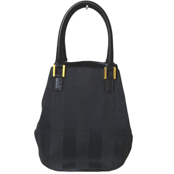 Fendi Vintage Pecan Bucket Handbag In Black