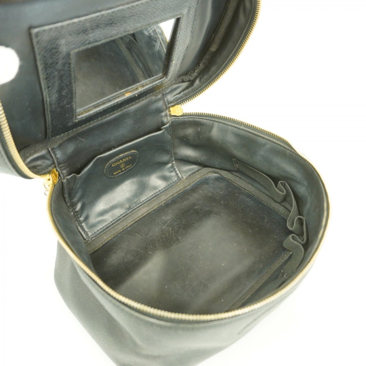 Chanel Vanity Bag In Caviar Skin