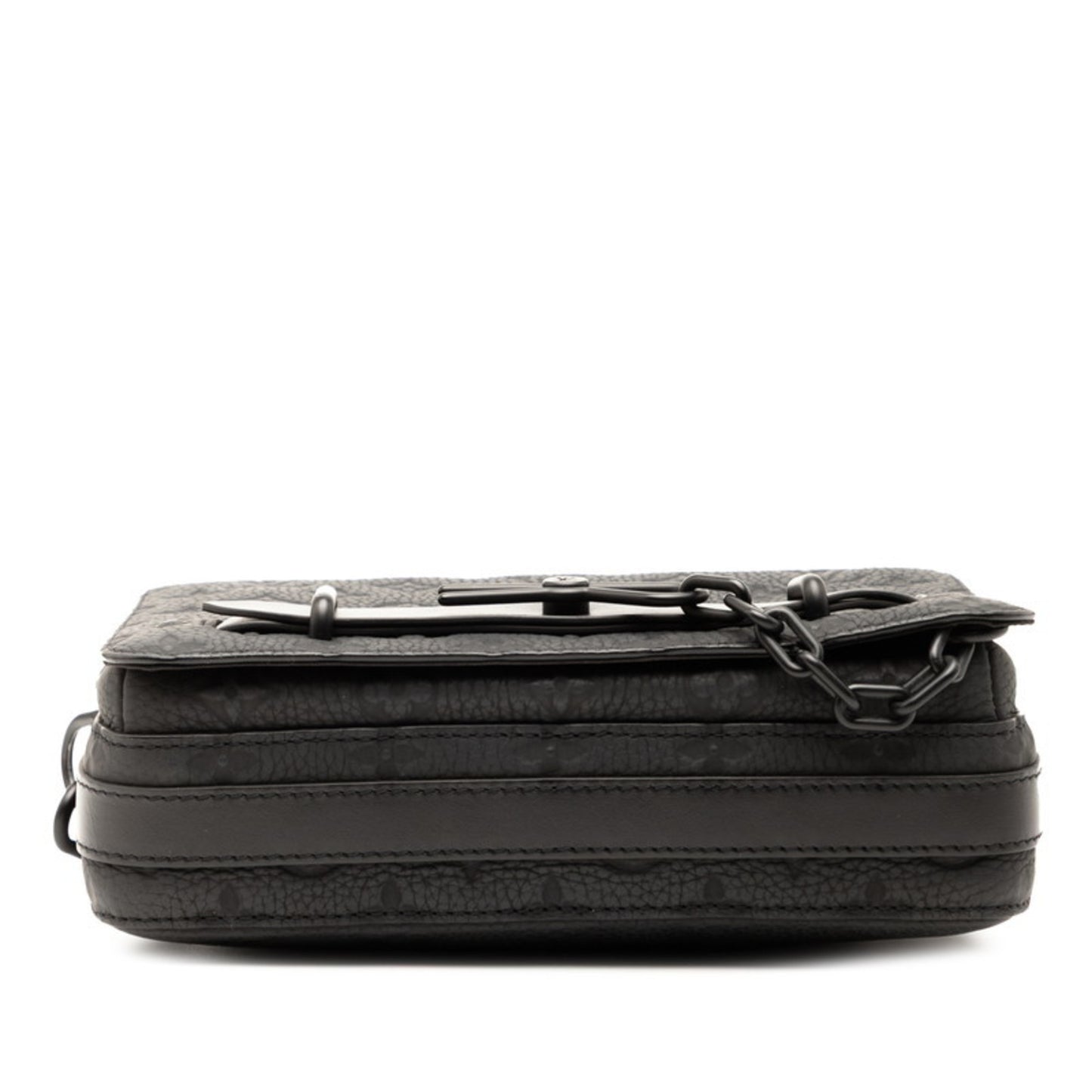 Louis Vuitton Monogram Steamer Messenger Shoulder Bag M57307 Noir Black Leather