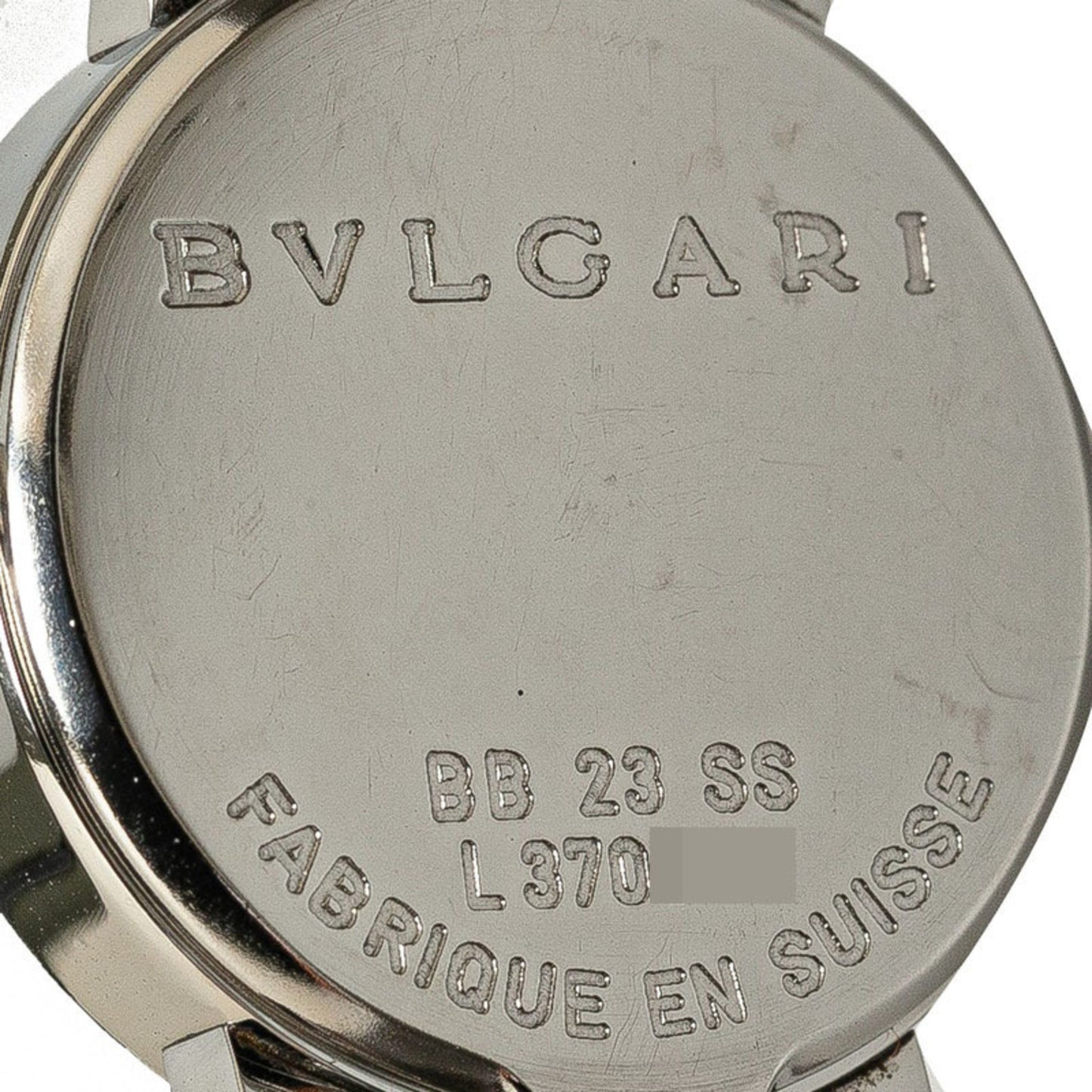 Bvlgari Watch Bb23Ss Quartz Black Dial Stainless Steel