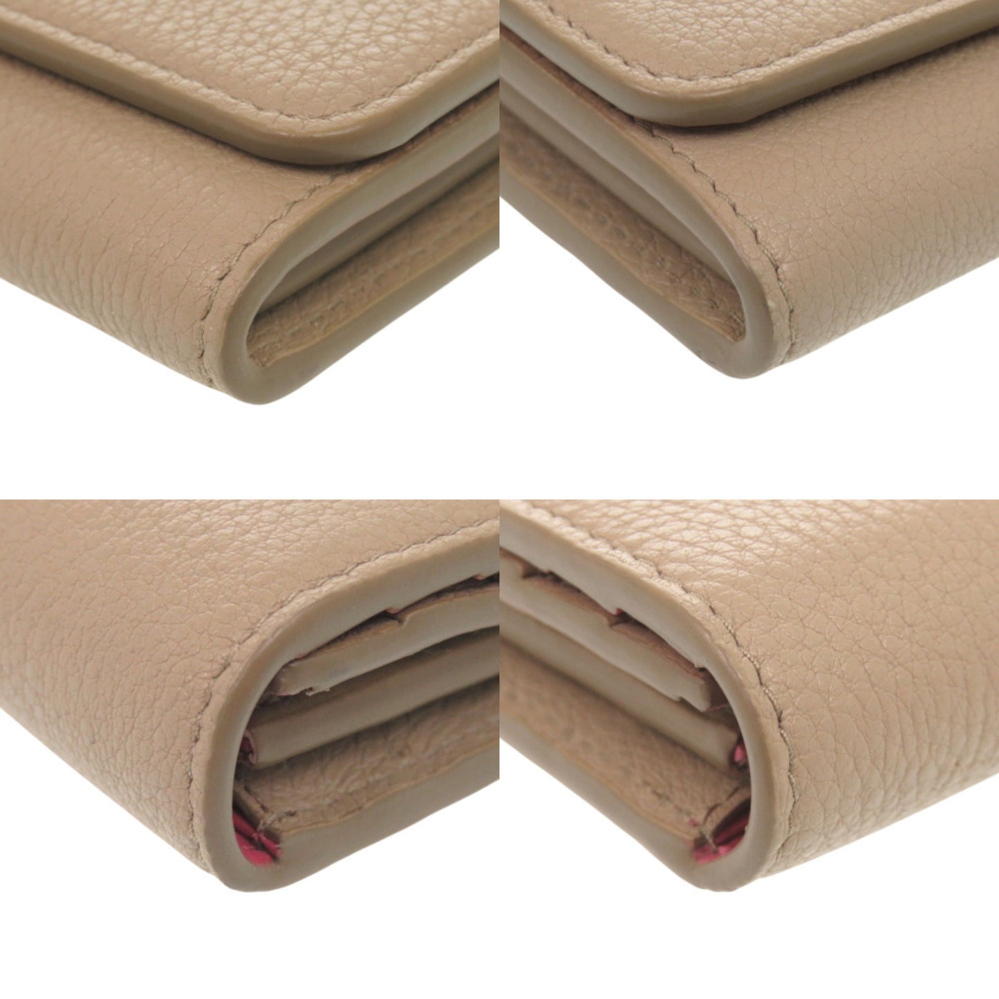 Like New Prada Dynocolor 1Mh132 Vitello Grain Leather Beige