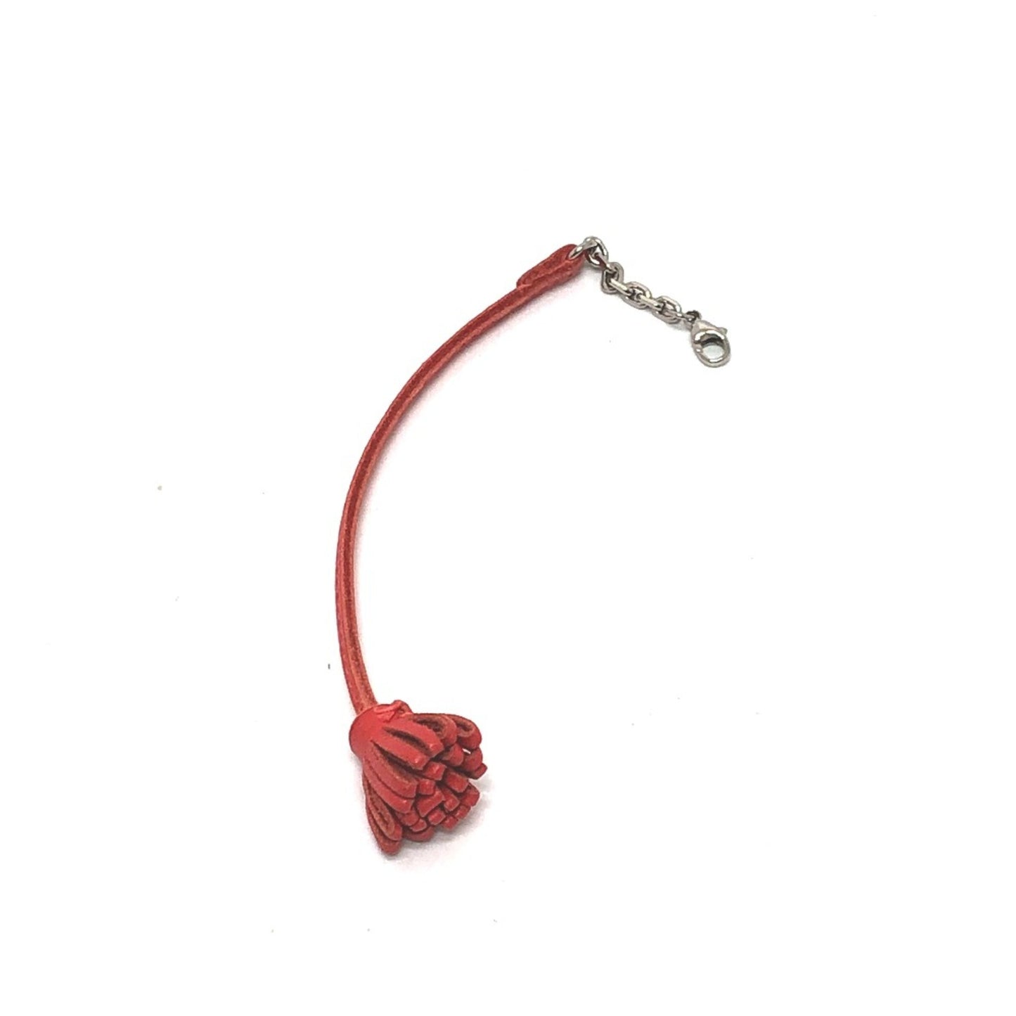 Hermes Tassel Chain Charm Rose Jaipur Pink