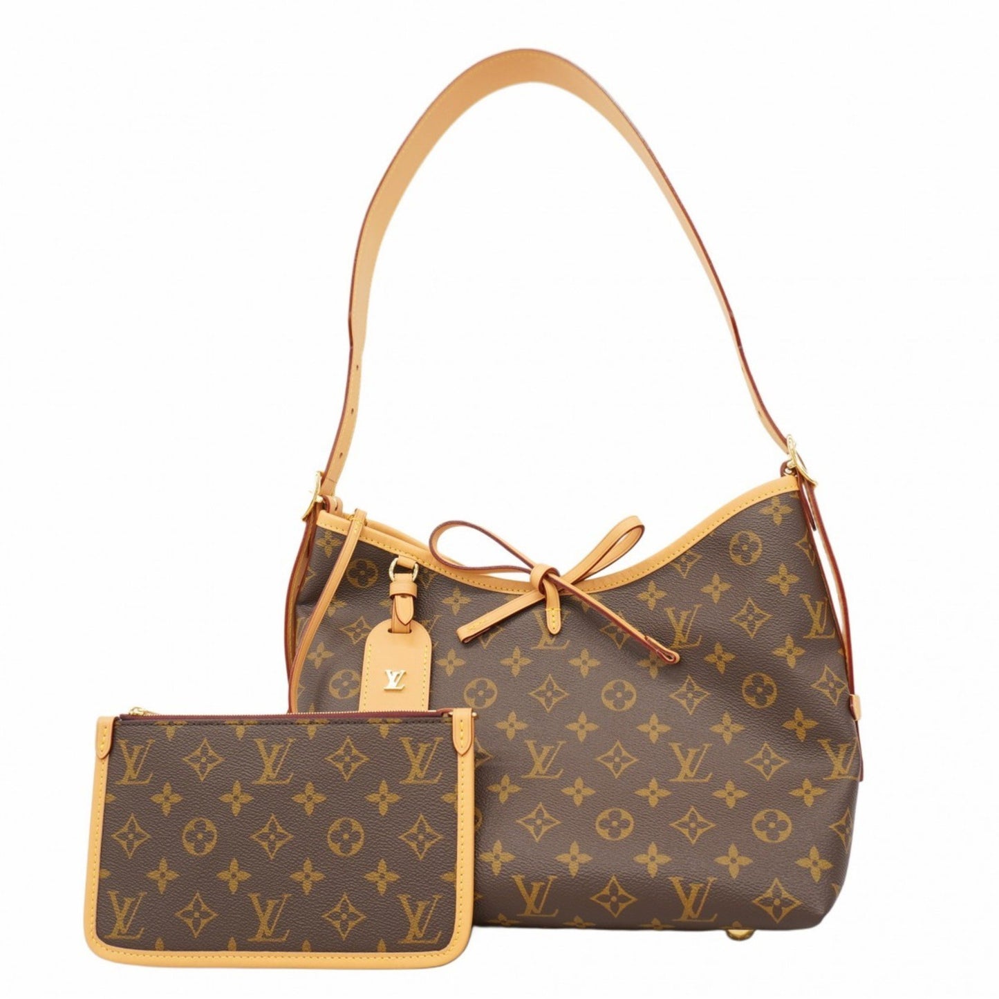 Louis Vuitton Monogram Carryall Pm Shoulder Bag Nm M46203 Brown