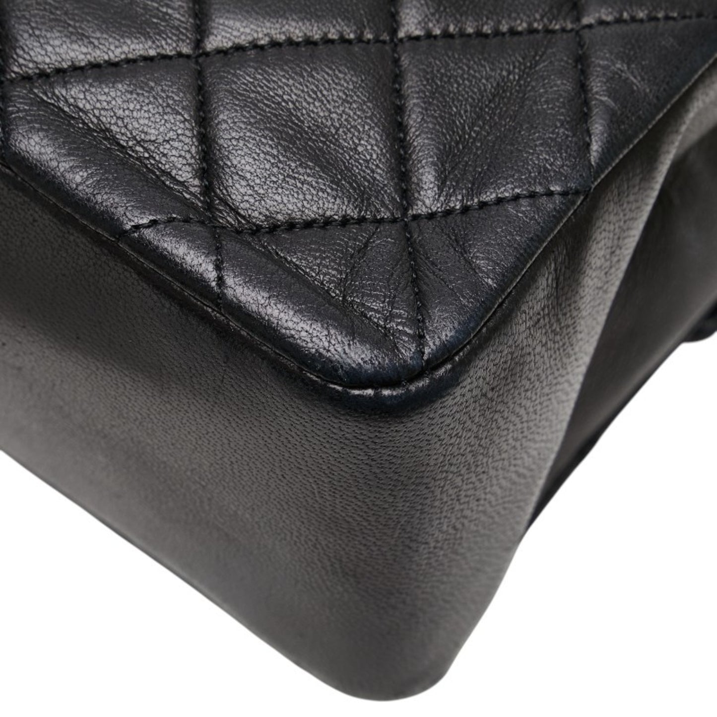 Chanel Matelasse Coco Mark Handbag In Black Lambskin