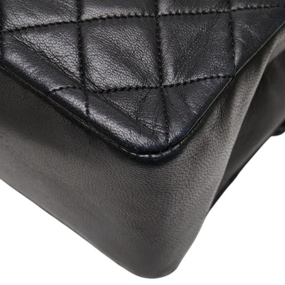 Chanel Matelasse Coco Mark Handbag In Black Lambskin