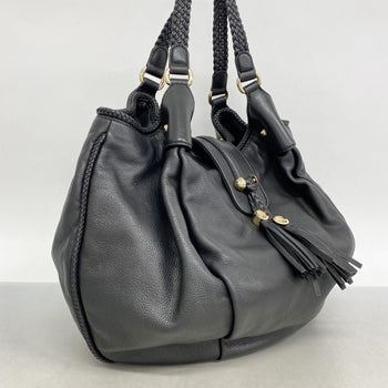Gucci Marrakech Shoulder Bag 257029 Leather Black