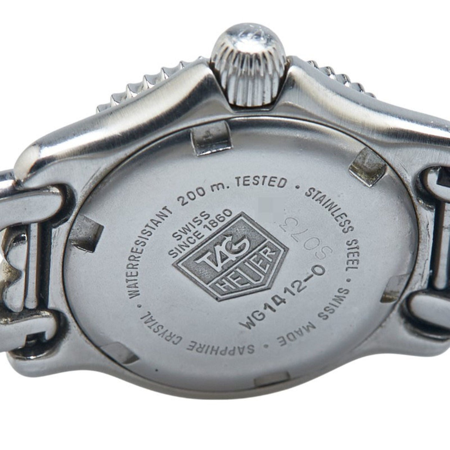 Tag Heuer Professional Watch Wg1412-0 Quartz White Dial Stainless Steel