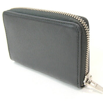 Balenciaga Coin Case 452503 Grey Green Leather Compact Wallet Mini