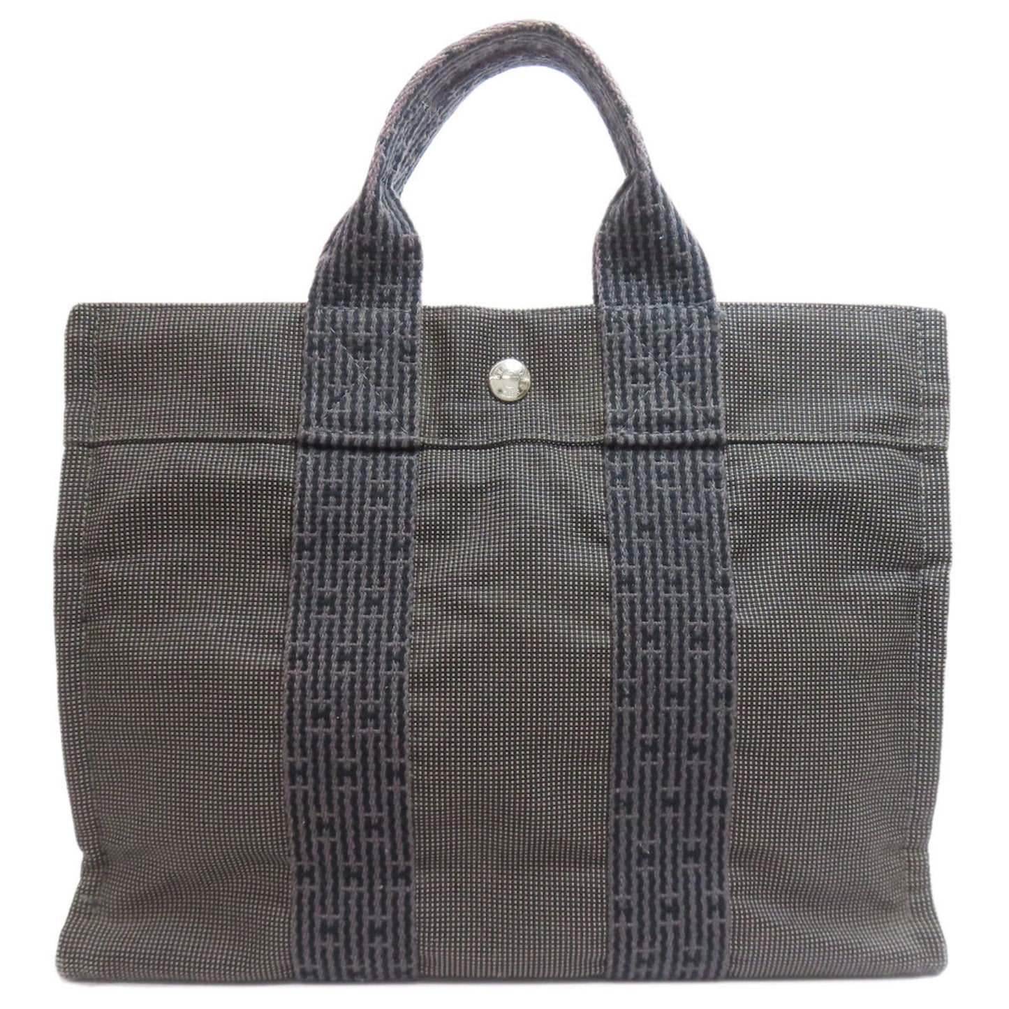 Hermes Herms Air Line Tote Pm Handbag Canvas