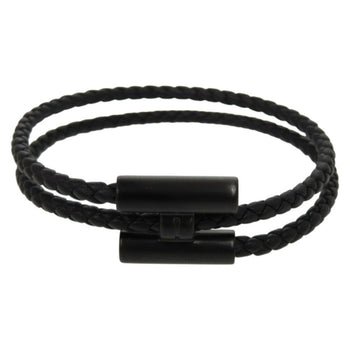 Unused Herms Tourni Tresse Swift So Black T4 Size Black Bracelet 0408Hermes
