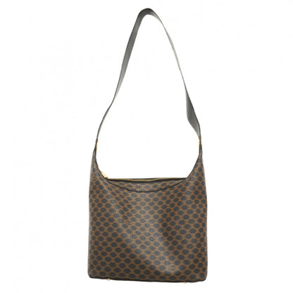 Celine Shoulder Bag Macadam Black