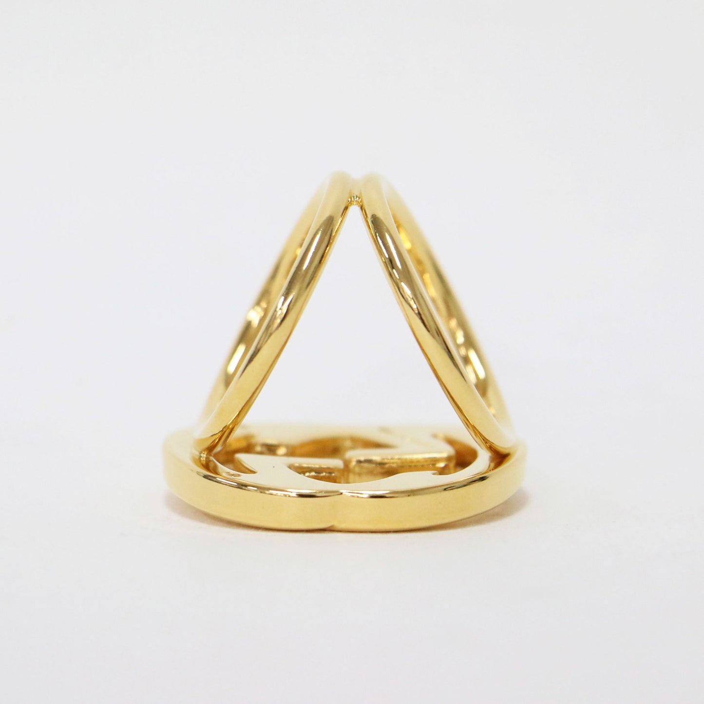 Gucci Gucci Scarf Ring Gold Gg Clasp