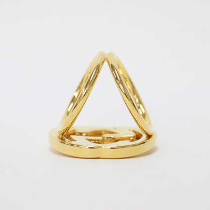 Gucci Gucci Scarf Ring Gold Gg Clasp