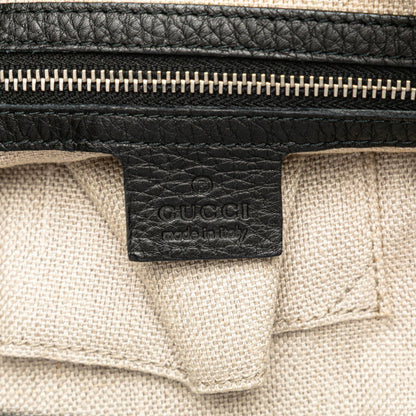 Gucci Interlocking G Handbag 232935 Black Leather