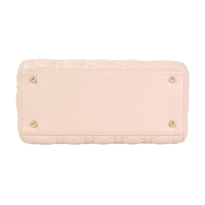 Christian Dior Lady Cannage 2Way Handbag Shoulder Bag Cal44550 Pink