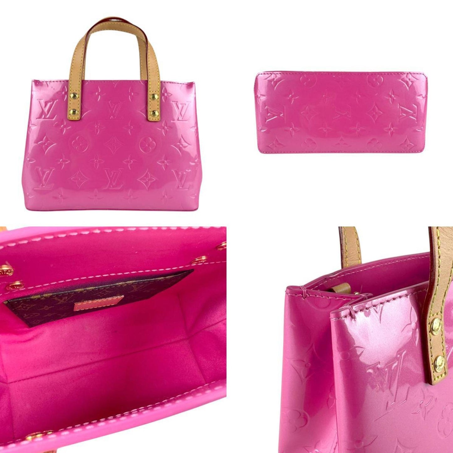 Louis Vuitton Louis Vuitton Handbag/Shoulder Bag Lv Remix Monogram Vernis Reed Pm Neon Pink