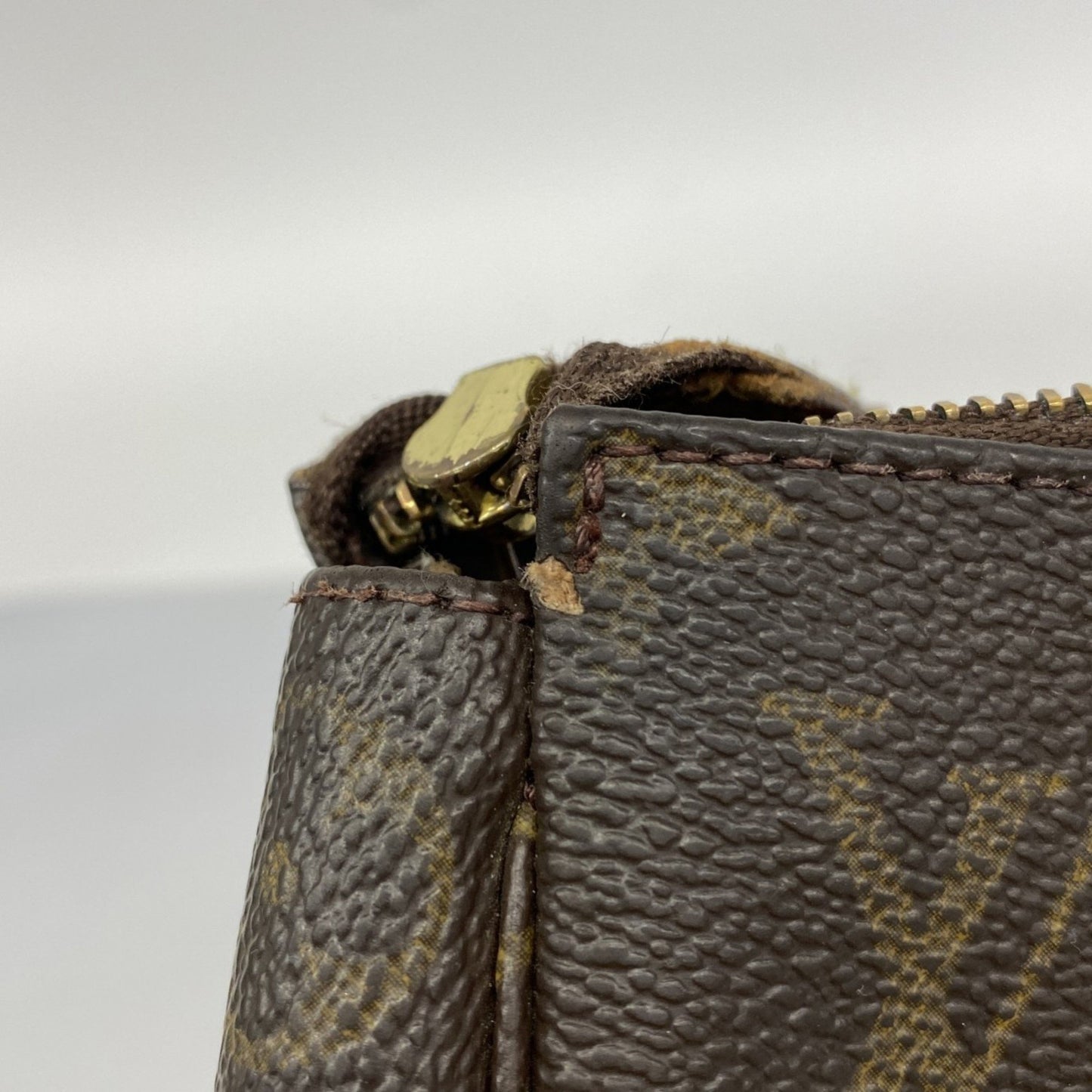 Louis Vuitton Monogram Pochette Accessoires M51980 Brown