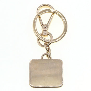 Miu Miu Miu Keychain 5Ps066 Black Gold Metal Key Ring Bag Charm