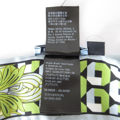 Prada Print Silk Slim Scarf 1Ff008 Light Blue