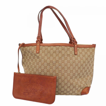 Gucci Gg Canvas Tote Bag 247209 Brown