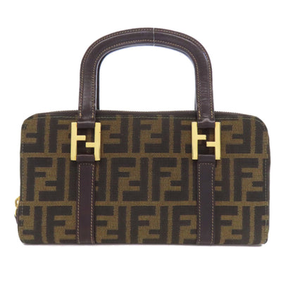 Fendi Zucca Pattern Canvas Handbag