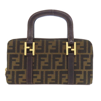 Fendi Zucca Pattern Canvas Handbag